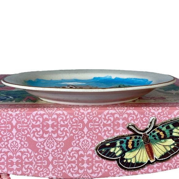 Manoir Plates Collection Hand Crafted Plate Rustic Farmhouse Decor 7.5 Inch - Picture 3 of 9